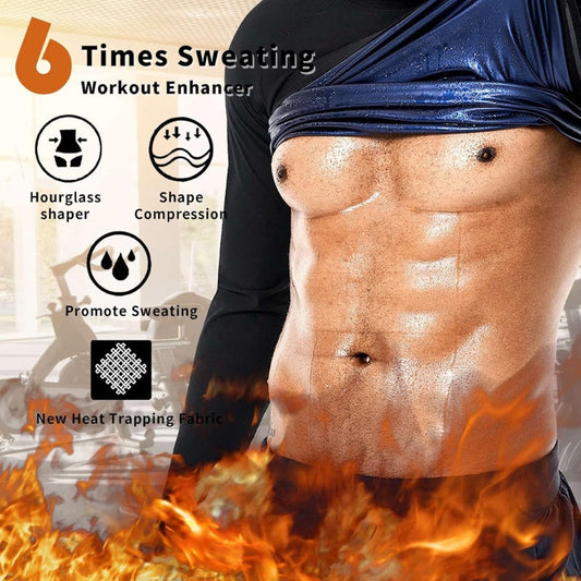 Tracksuits Elastic Waist Sauna Suit Set