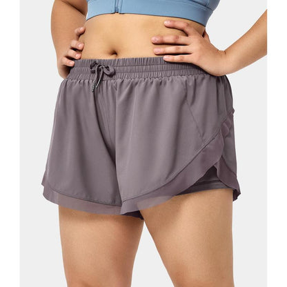 Low Rise Drawstring Fitness Shorts